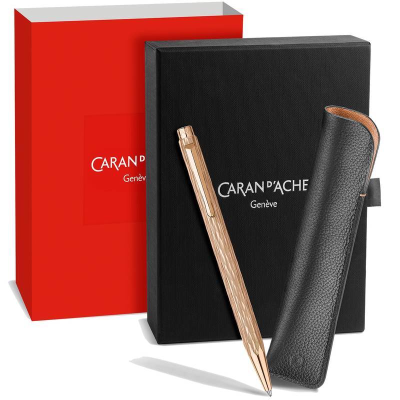 CANETA ESFERO CARAN D ACHE ECRIDOR VENETIAN ROSE GOLD