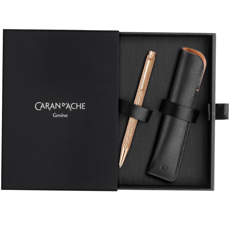 CANETA ESFERO CARAN D ACHE ECRIDOR VENETIAN ROSE GOLD