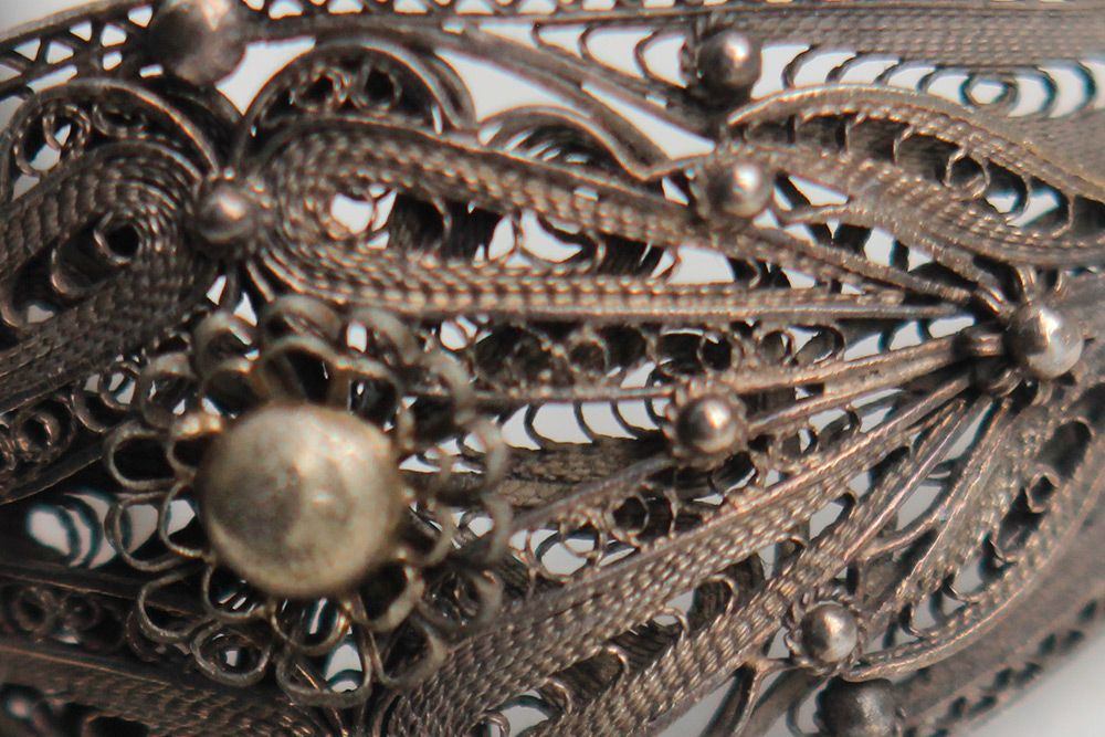 PAPERBLANKS SILVER FILIGREE AUBERGINE