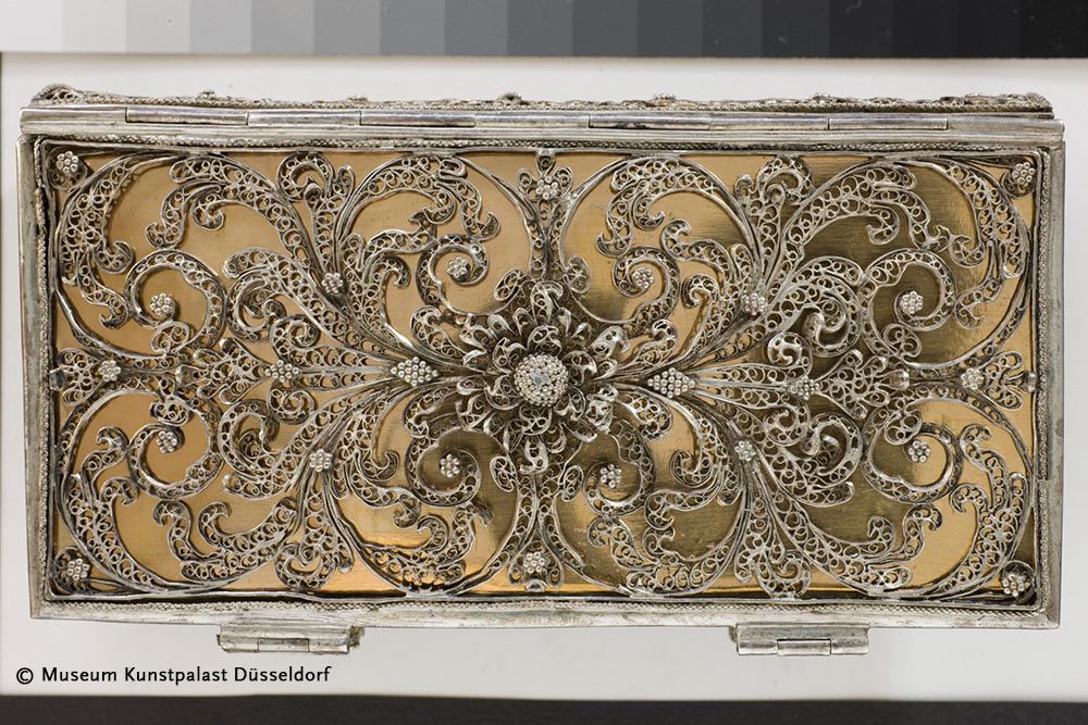 PAPERBLANKS SILVER FILIGREE AUBERGINE