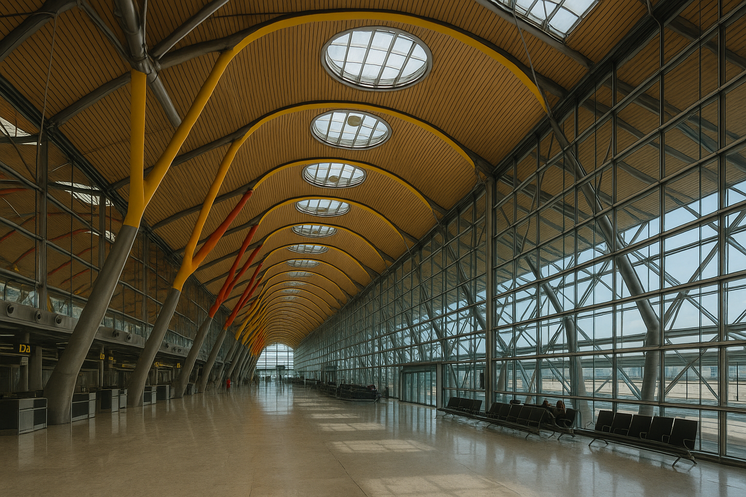 richard rogers aeroporto de madrid arquitetura